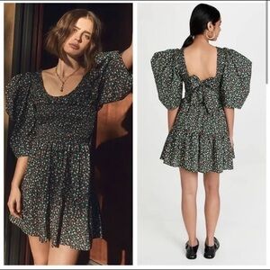 Sold - SEA New York strawberry floral print dress size S